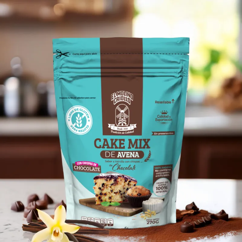 Cake Mix de Avena Vainilla con Chispas de Chocolate El Molino Criollo