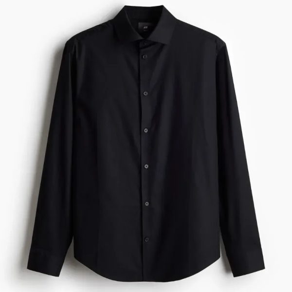 Camisa Negra Slim Fit