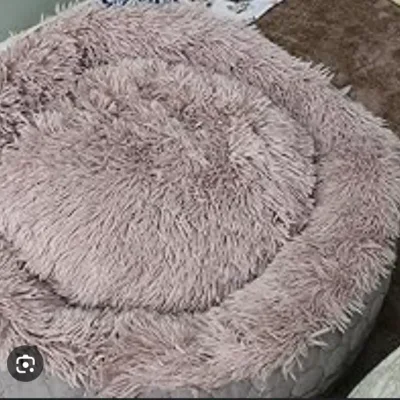 Cama de Felpa Redonda