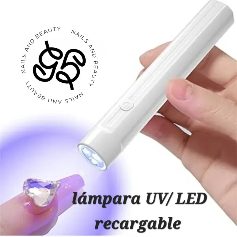 Lámpara recargable UV/ LED de secado rápido