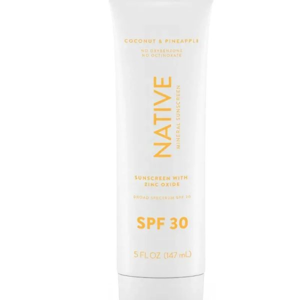 Protector solar mineral con zinc Native 5 Oz Coconut & Pineapple