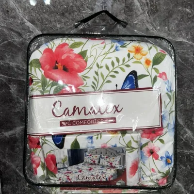 Juegos de edredón estampado full Camatex (5 piezas)