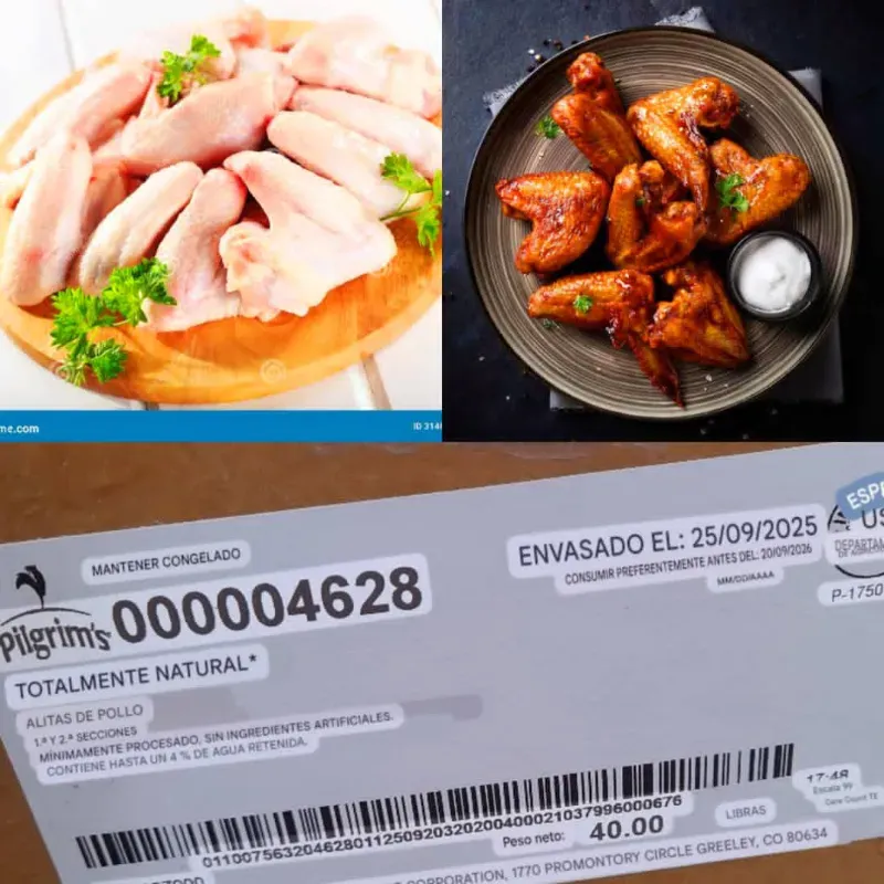 Alas de pollo € libra 1