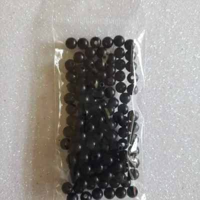 Perlas plásticas de 6mm color negro