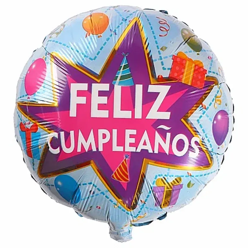 Globo de feliz cumpleaños de 18" 09