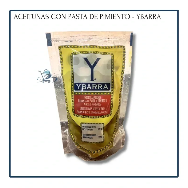 Aceitunas con Pasta de Pimiento - Ybarra (180g)
