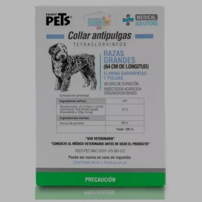 Collar Antipulgas para perros de raza grande