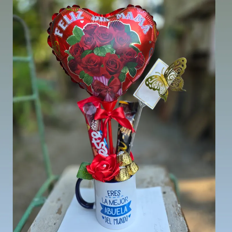 Jarras con frase decoradas para Abuela