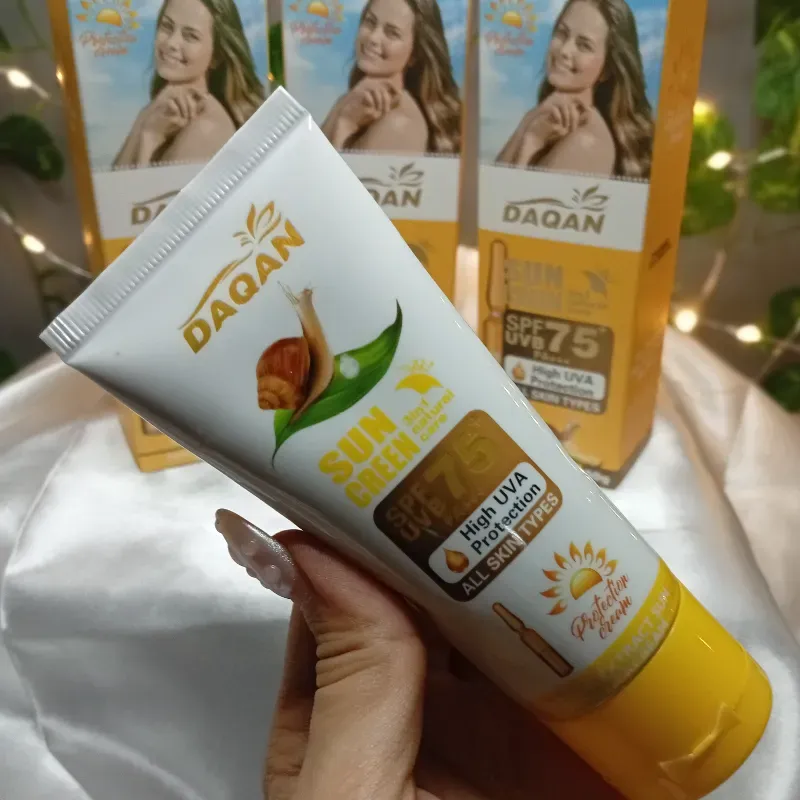 Protector solar de baba de caracol