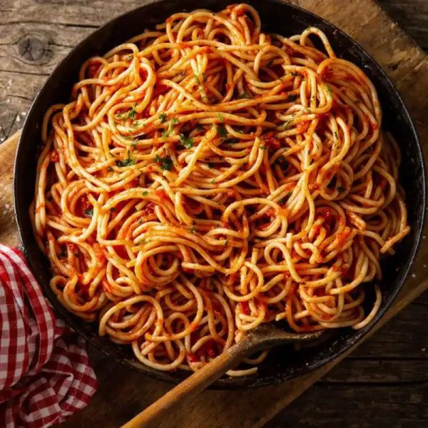 Espaguetis Bacon