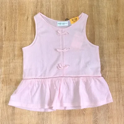 Blusa con lazos color rosado