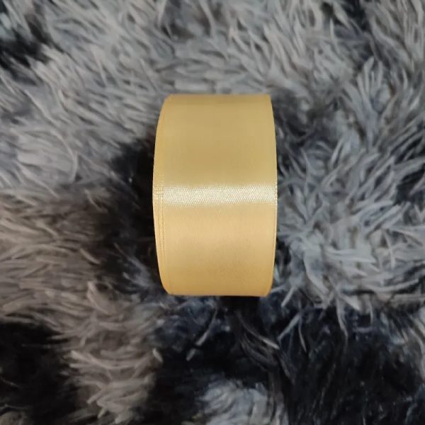 Cinta satín 4cm color crema