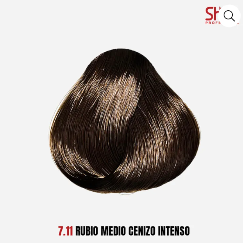 Tinte Shot 7.11 rubio medio cenizo intenso