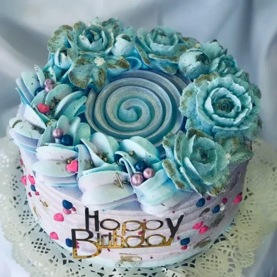 Cacke relleno de crema de leche