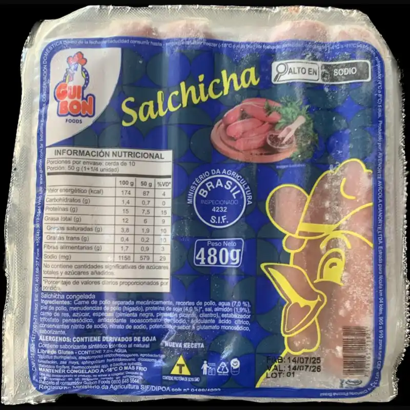Salchicha de pollo