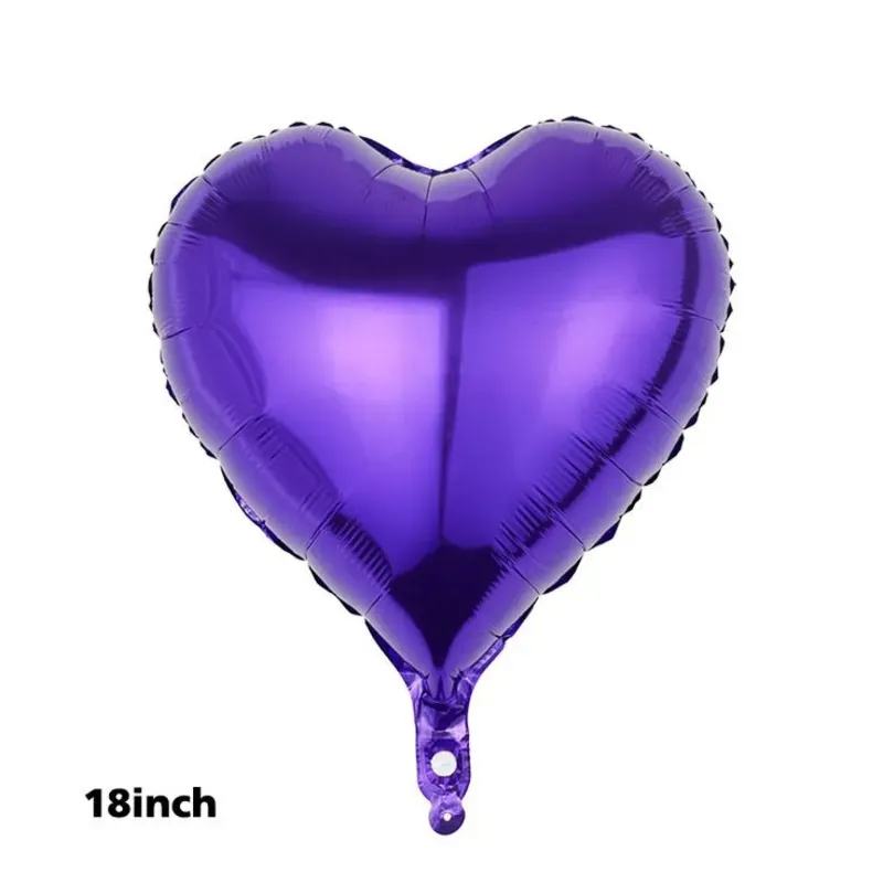 Globo corazón violeta 18"