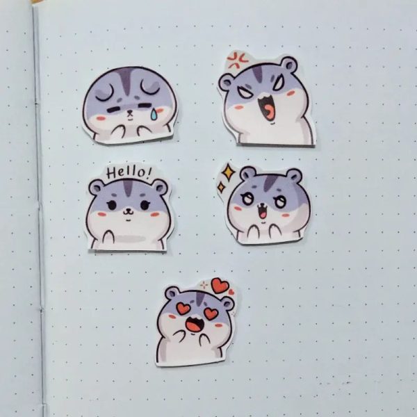 Ser de Pegatinas de expresiones hamster