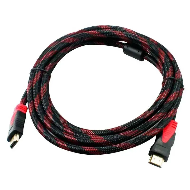 Cables HDMI enmallado Puntas Doradas