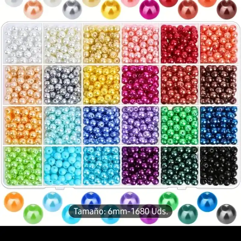 Perla plásticas v/c de 6 mm