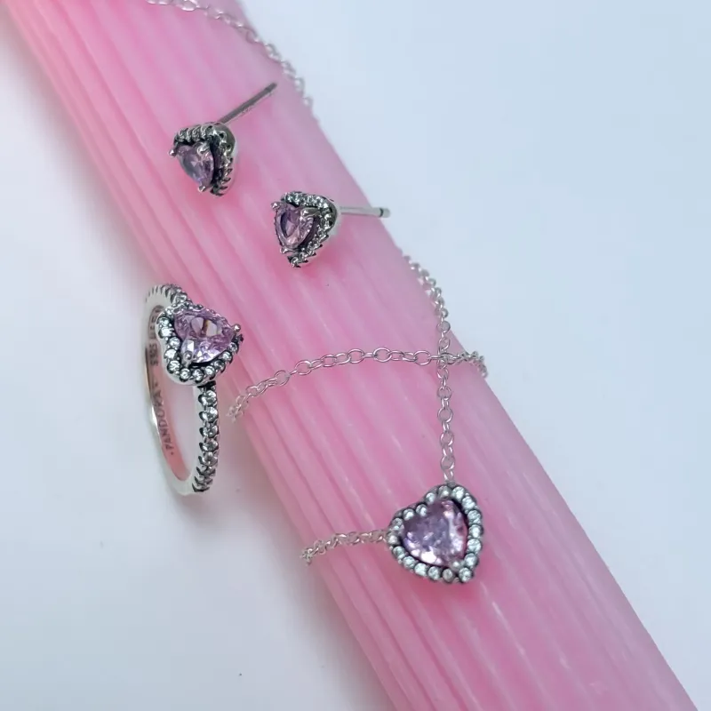 Conjunto de Corazones Morado