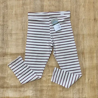 Legging a rayas color rojo vino