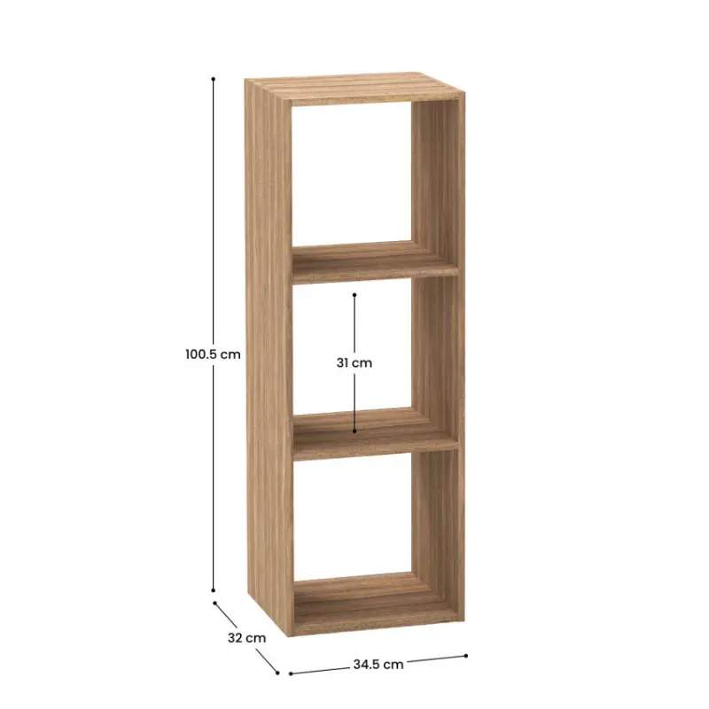 Estantería de 3 Niveles SpaceQub