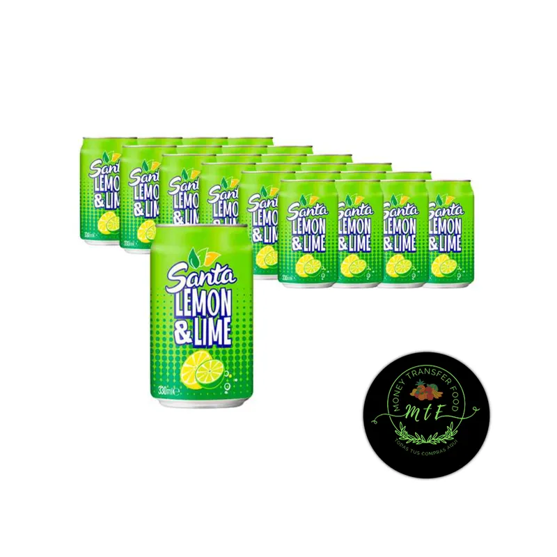 Caja de refrescos sabor limón