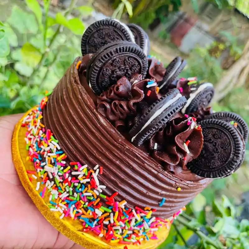 Minicake de ganache de chocolate