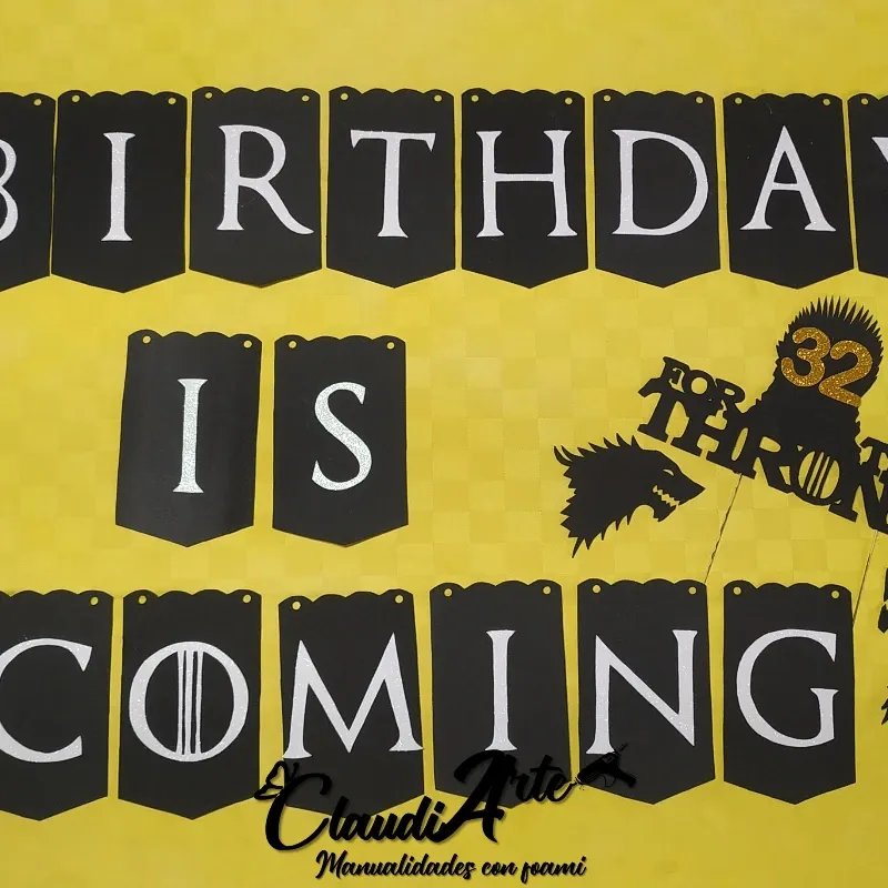 Cake topper y banderín