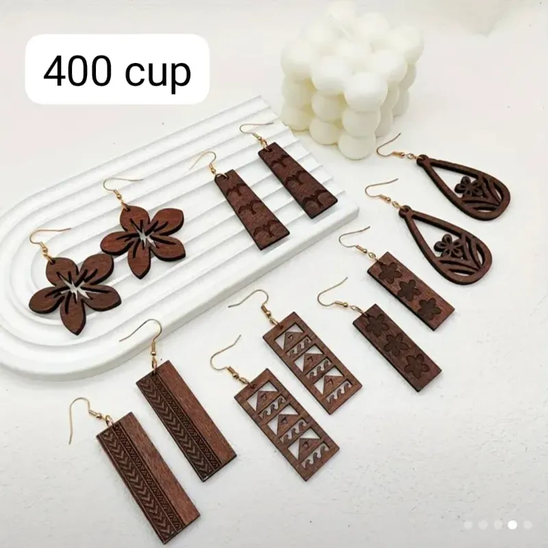 Pendientes de madera