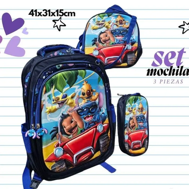 Set de 3 piezas mochilas