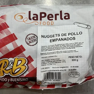 Filete de pechuga de pollo empanado