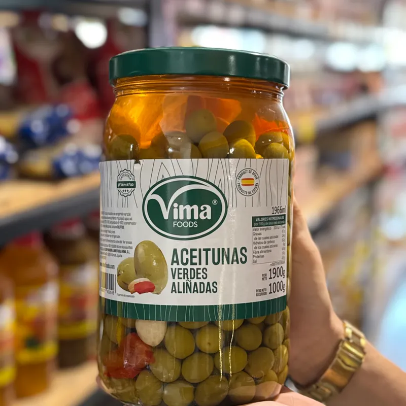 Aceitunas verdes aliñadas