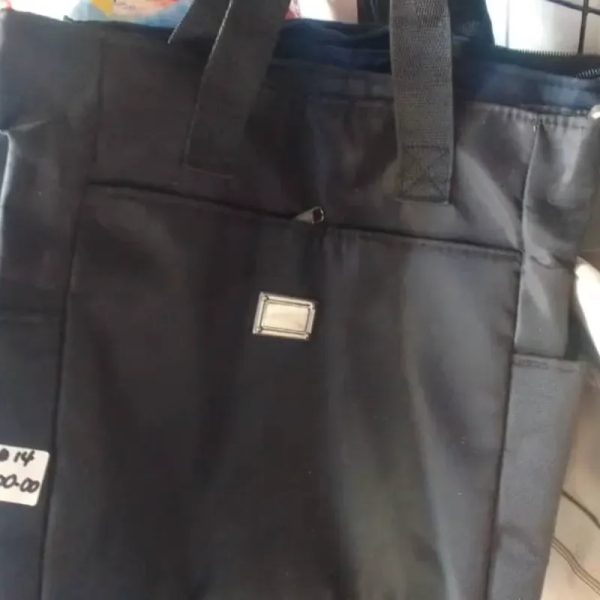 BOLSO NYLON PARA MUJER NEGRO Y AZUL