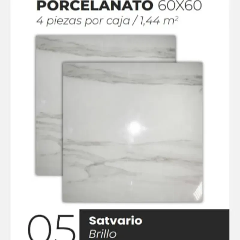 Losas Porcelanato Brillo Satvario