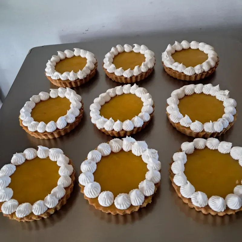 Mini tarta de crema limón