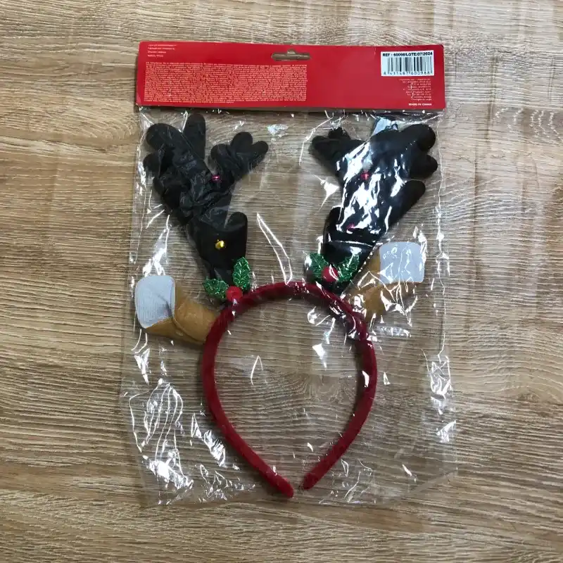 Cintillo con cuernos de renos