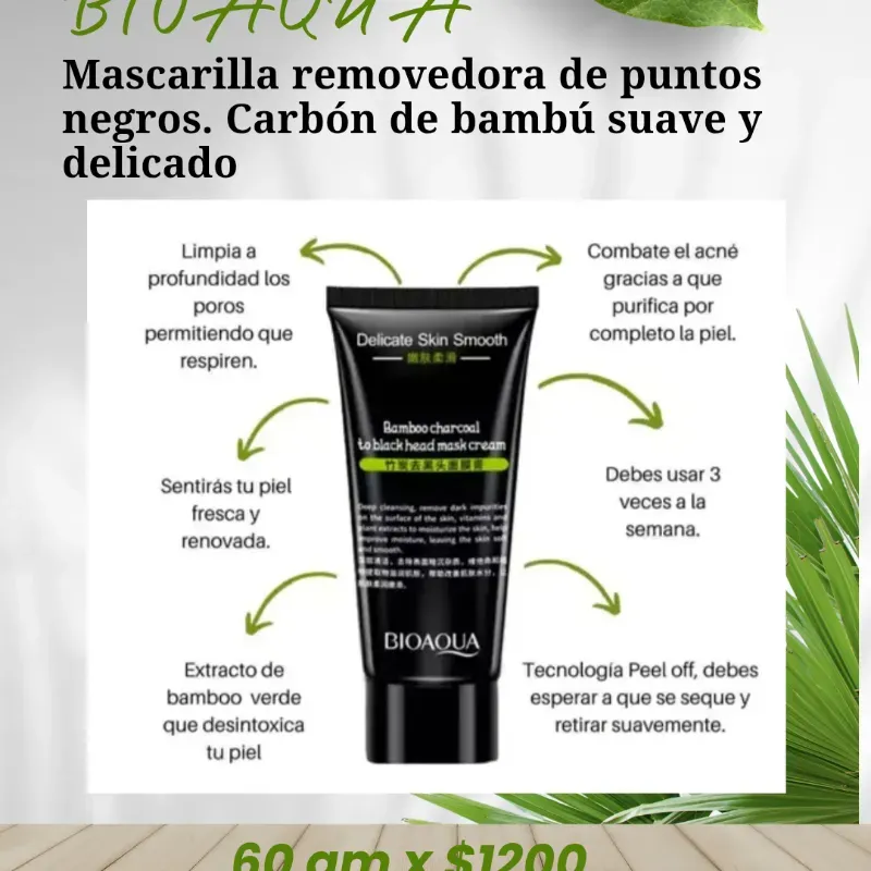 Mascarilla de Carbón de Bambú