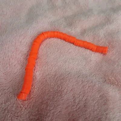 Fimos lisos sueltos naranja chillon