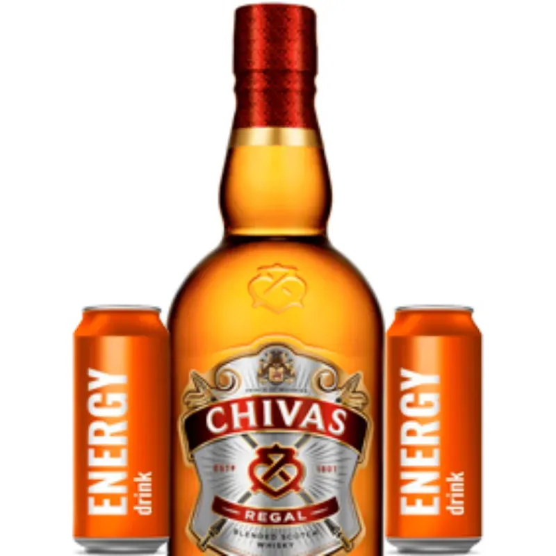 WHISKY CHIVAS REGAL 12 AÑOS 700ml + 2 ENERGIZANTES