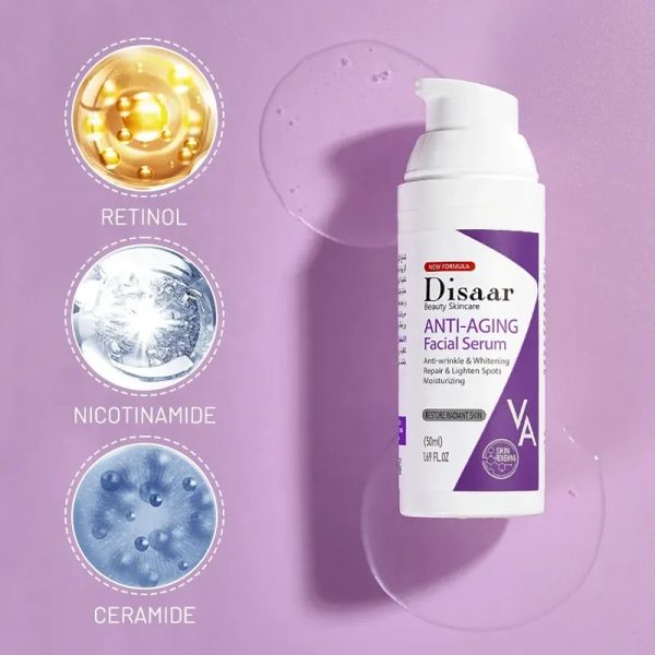 Serum hidratante y reparador con Retinol , niacinamida y ceramidas  que reduce arrugas, ilumina y aclara manchas.