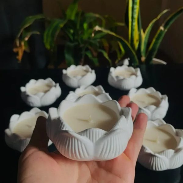 Vela de Flor de Loto