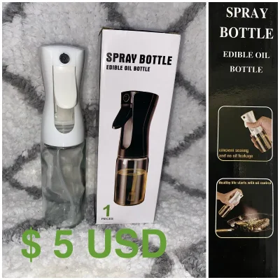 Botella  de spray de vidrio para el aceite