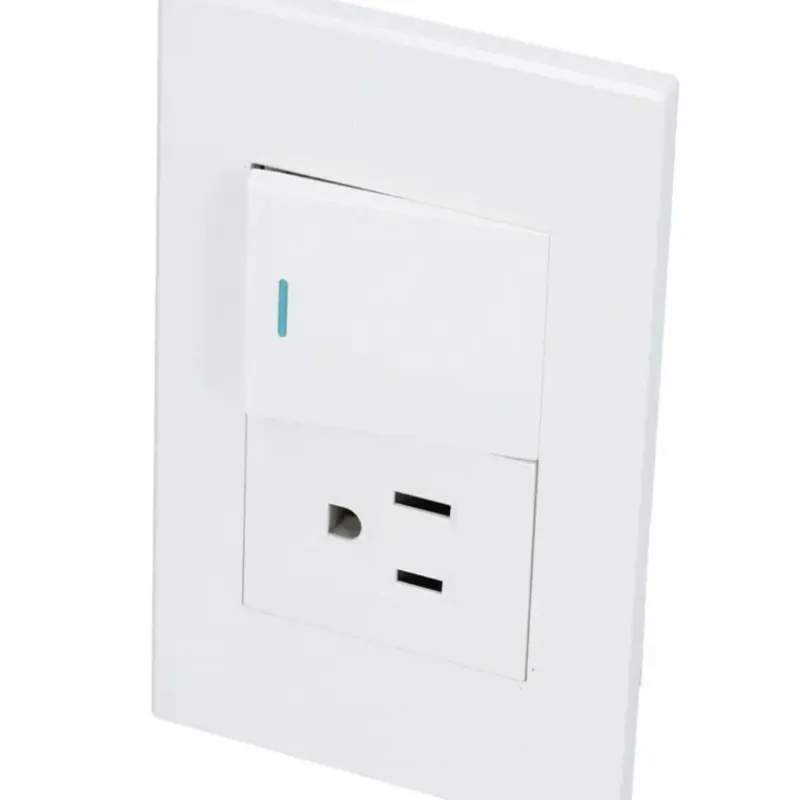 Placa 1 interruptor 1 contacto 1/2