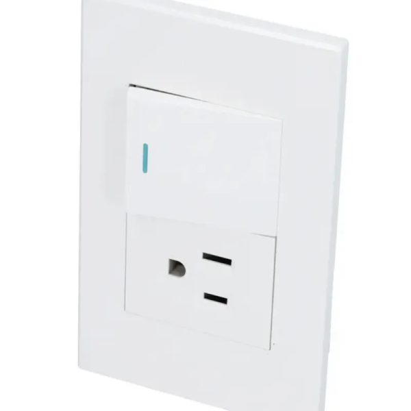 Placa 1 interruptor 1 contacto 1/2