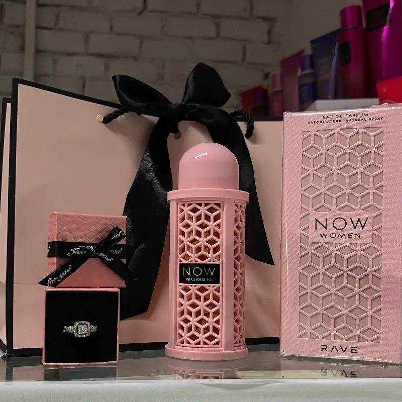 Set Anillo + Perfume Now Women Alta Gama