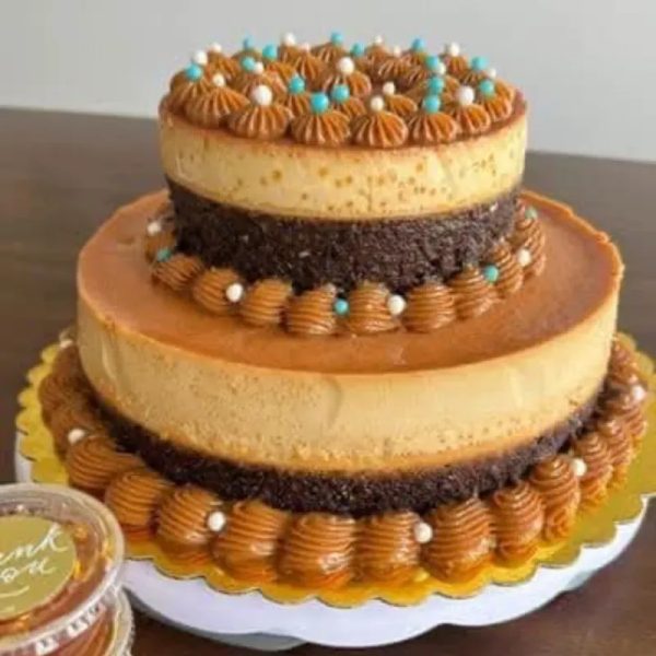 Choco Flan sobre piso