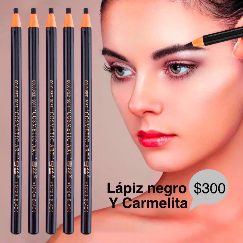Lápiz ceja negro y carmelita