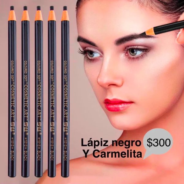 Lápiz ceja negro y carmelita