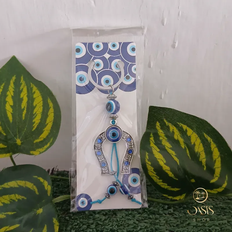 Llavero ojo turco herradura